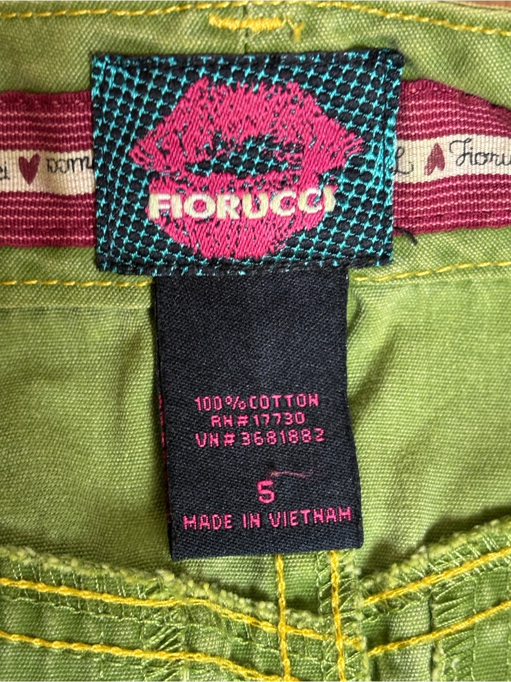 Y2K Fiorucci Green Pleated Mini Skirt Size 5 - Picture 2 of 7